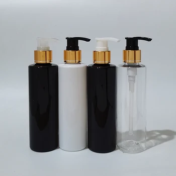 30pcs 200ml Tühi PET-Pudelid Kuld Alumiinium Emulsioon Pump, Plastist Kosmeetikatoodete Pakendid Isikliku Hügieeni Šampoon, dušigeel Mahutid