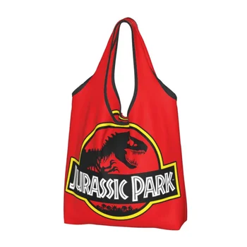 Korduvkasutatavad Jurassic Parki Shopping Naiste Kott Kaasaskantav Dinosaurus Maailma Toidukaubad Shopper Kotid