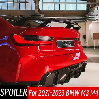 Eest 2021-2023 BMW G80 M3 G82 M4 Bodykit Päris Carbon Fiber Tagumine Pagasiruumi Kaas Lip Spoiler Tiivad Auto Välisilme Tuning Aksessuaarid Osa