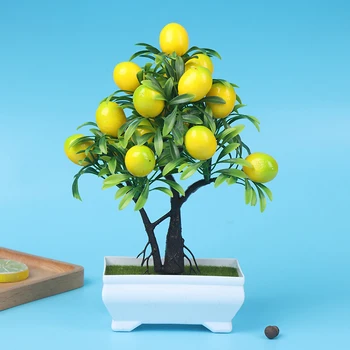 Kunstlik Sidruni Taimed Pottidesse Võltsitud Lille Kodu Poole Ja Aia Kaunistamiseks Kunstlik Lemon Tree