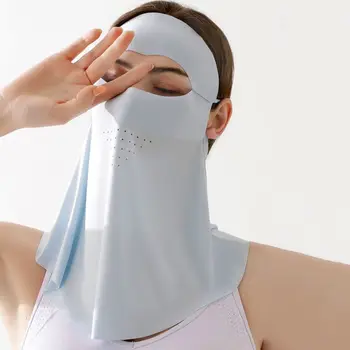 Värv päikesekaitse Kaela Kaitse Väljas Silmade kaitse Womne näomask Päikesekaitsetoodete Mask Full Face Mask Sõidu Näo Maski