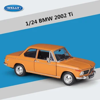 WELLY 1:24 BMW 2002 Ti Sulamist Klassikaline sportauto Mudel Diecast Metal Mänguasi Sõidukite Auto Mudeli Simulatsiooni Kogumine Laste Kingitused