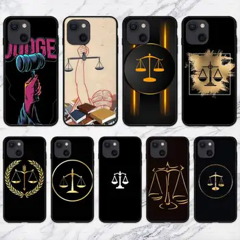 Õiguse Advokaat, Kohtunik Justice Telefon Case For iPhone 11 12 Mini Pro 13 14 XS Max X 8 7 6s Pluss 5 SE XR Kest