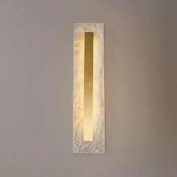 vask Luksuslik Kuld Ovaal, Ristkülik Taust Dekoratiivne Light Naturaalne Marmor elutuba, Magamistuba Bedhead LED Sconce Seina Lamp