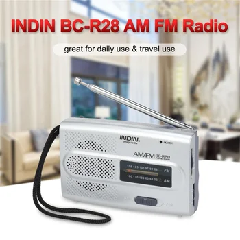 BC-R28 AM FM-Raadio Teleskoop Antenn Raadio Kõlar Akuga Kaasaskantav Raadio Parima Vastuvõtu Vanem Kodust Väljas