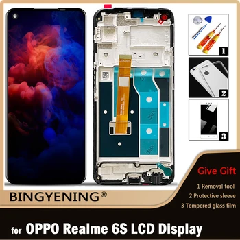 Algne Jaoks OPPO Realme 6S RMX2002 LCD Ekraan Touch Digitizer Assamblee 6.5 tolli Realme 6S Koos Raami