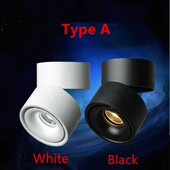 Reguleeritav Pinnale Paigaldatud LED Allvalgusti Soe soe Valge 15W 20W COB LED Lambid Siseruumides Kodu Spot Valgustuse