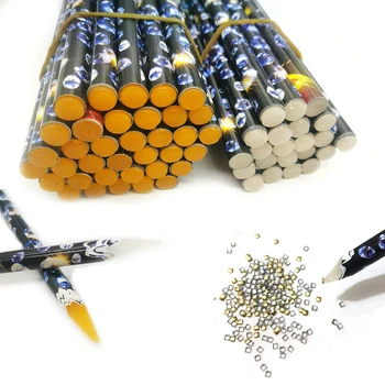 Diamond Maali Pen Kive Kalliskivid Korjamine Crystal Vaha Pliiats Nail Art Pen Dotting Tool Maniküür lapiz de cera