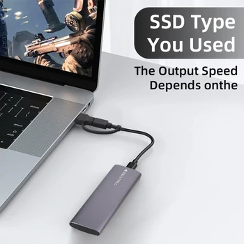 M2 NVMe SSD Puhul 10Gbps HDD Box M. 2 NVME NGFF USB-3.1 Välise SSD Ruum Tüüp-A-Type-C Kaabel 2230/2242/2260/2280