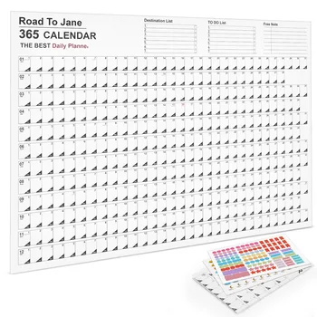 2024 Aastane inglise Kalender korea Desktop seinakalender Loominguline ja lihtne ajakava laua kalender armas laud tarvikud