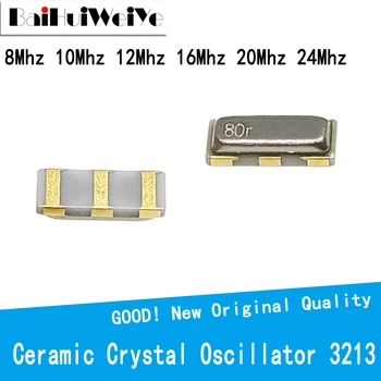 10TK SMD Keraamiline kvartsostsillaatori 3213 8Mhz 12Mhz 20Mhz 16MHZ 8.000 MHZ CSTCE 3Pin Keraamiline Resonaatorid CSTCE16M CSTCE8M 3.2*1.3