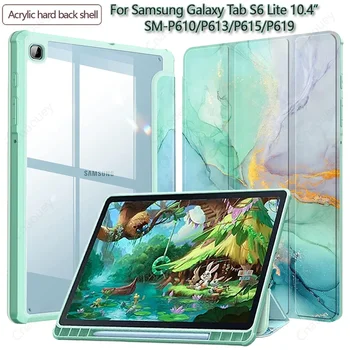 Samsung Galaxy Tab S6 Lite 10.4 tolline SM-P610/P613/P615/P619 S Pen Omanik Juhul Akrüülist Tagasi Tableti Kate Funda