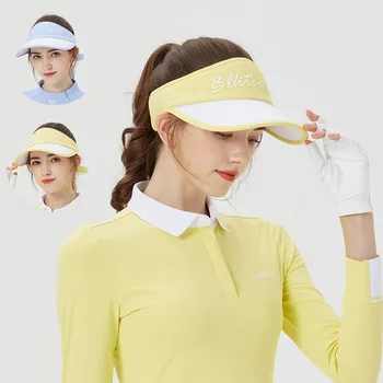 Blktee Naiste Hingav Tühi Top Golf Mütsid päikesekaitse Anti-higi Mütsid Daamid Segast Vibu Visiir Reguleeritav Pesapalli Müts