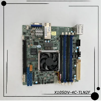 Algne Serveri Emaplaadi Jaoks Supermicro ITX XEON D1521 NAS Täiuslik Katse Hea Kvaliteediga X10SDV-4C-TLN2F