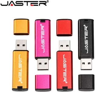 JASTER 1tk Tasuta Custom Logo USB Flash Drive 128GB Musta Plasti Memory Stick 64GB isikupärastatud Pen drive 32GB U disk 8GB 16GB