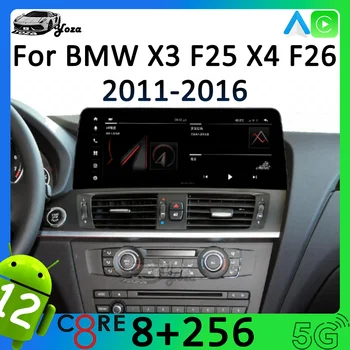 Yoza Carplay Auto Raadio BMW X3 F25 X4 F26 2011-2016 Android11 Puutetundliku Ekraaniga Multimeedia Mängija Navigation Stereo Kingitus Vahend, WIFI