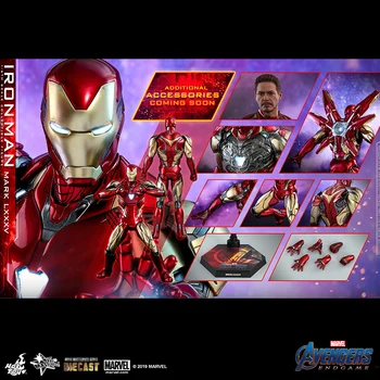 Algne Uus Kuum Mänguasjad Marvel Avengers Alloy Iron Man Mk85 1/6 Anime Tegevus Joonis Kogumise Pea Graveerimine Mänguasjad Mudel Kingitused