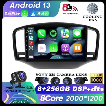 Android 13 Roewe350 2010-2016 MG(350) 2010-2012 Auto Multimeedia Raadio GPS CarPlay Panoraam 360 hääljuhtimine 4G WiFi Juhataja