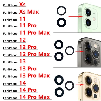 2tk/Lot, Originaal iPhone 6 6s 7 8 Plus X-XR, XS 11 12 13 14 Pro Max Mini Plus Tagasi Tagumine Kaamera Klaas Objektiivi Liimiga