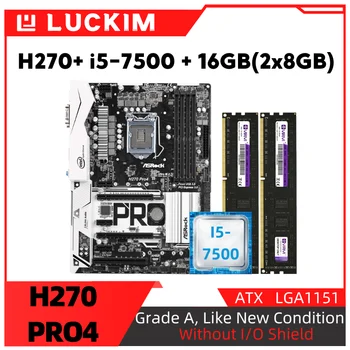 Renoveeritud H270 PRO4 Emaplaadi + i5-7500 + 16GB(2x8GB) Komplekt Komplekt koos Protsessor Mälu LGA1151 DDR4 Toetab