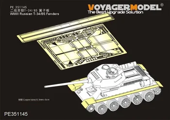 Voyager Mudel PE351145 1/35 T-34/85 Vendrid Foto Söövitatud Komplekt (Eest ZVEZDA 3687 all) (Mitte Tank)
