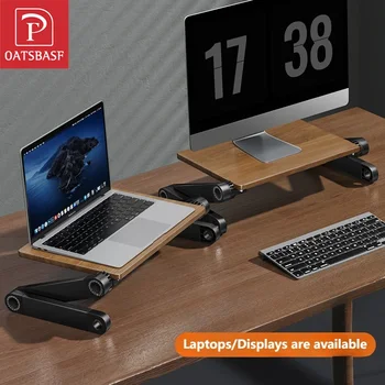 Oatsbasf Täispuidust Macbook Omanik Laptop Stand Kõrgus&Kaldenurk Reguleeritav Arvuti Desktop Stand Projector Bracket Vertikaalne Seista