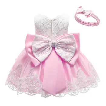 Summer Baby Tüdrukud Dress Vastsündinud Pits Printsess Kleidid, Baby 1. Aasta Sünnipäeva Õhtul Kostüüm Imiku peorõivad