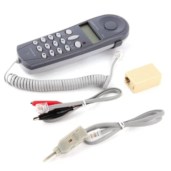 Telefoni Tagumik Test Tester Lineman Vahend arvutivõrgu Kaabel Seade C019 Kontrollige telefoniliini Viga Hall-Sinine
