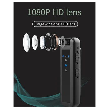 HD 1080P Öise Nägemise Mini DV Kaamera Nähtamatu Sport Väljas Inimeste Kaamera Väike õiguskaitse Diktofon Lihtne Paigaldada