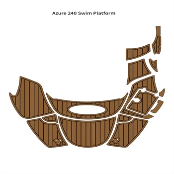 Azure 240 Ujuda Platvorm Samm Pad Paat EVA Vaht Faux Teak Tekk Põrandal Vaip Põrandakate