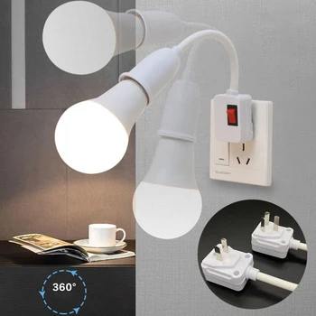 E27 Lambi Sokkel LED Pea Lamp Omanik Kerged Reguleeritavad Paindlik Painutada Vahetus Energiasäästu LED Tabel Lamp Base