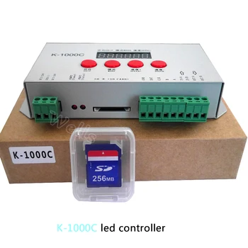 Pikslit Programmi Töötleja Tasuta kohaletoimetamine K-1000C (T-1000 Uuendatud) vastutav töötleja WS2812B,WS2811,APA102,2813 LED 2048 DC5-24V