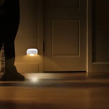 Kaasaegne Disain Mini Kaasaskantav Keha Motion Sensor Smart Pinnale Paigaldatud Laua Garderoob Lapsed Toas Öösel Valgus